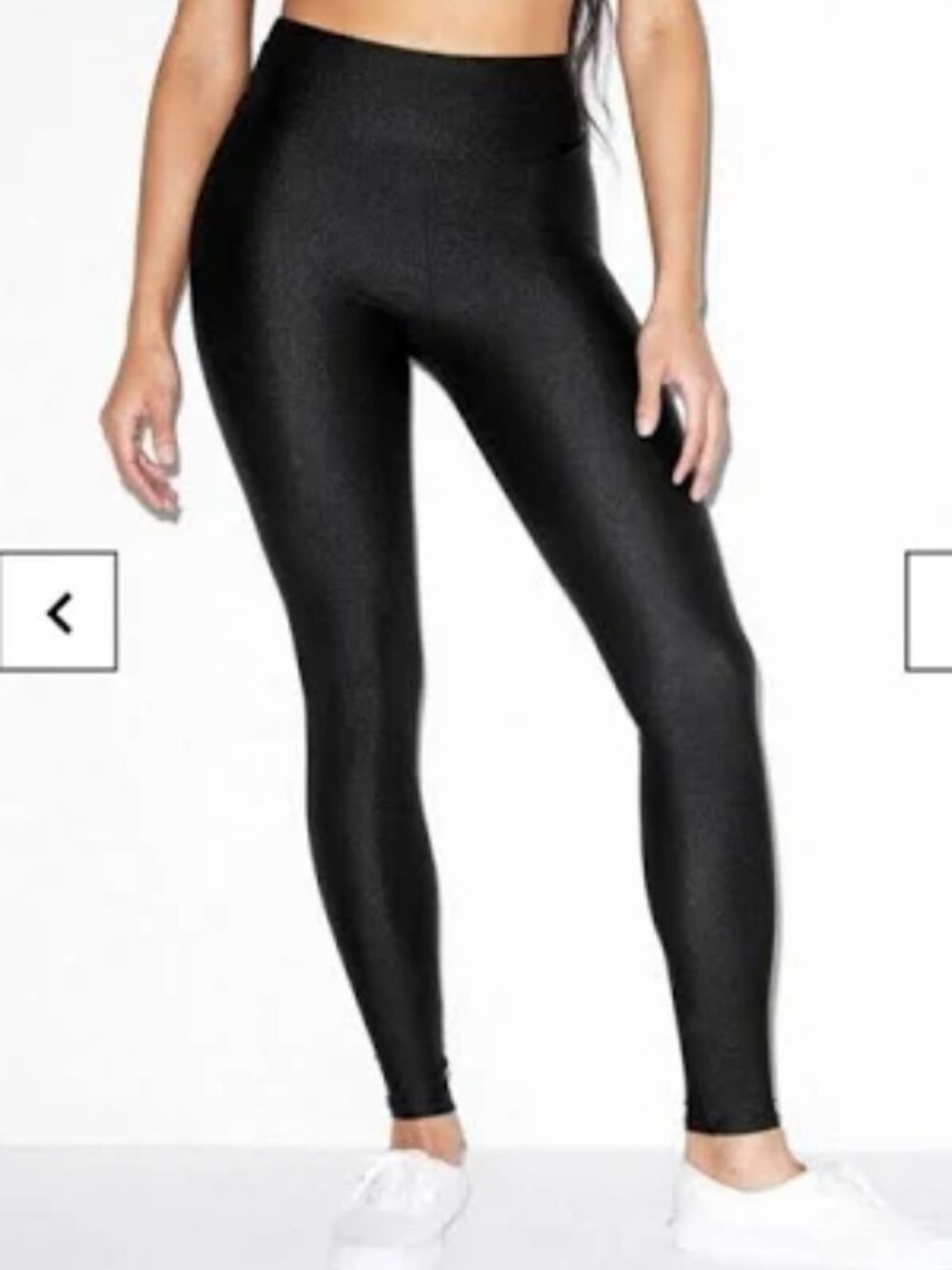 American Apparel High Waisted Stretch Black Leggings